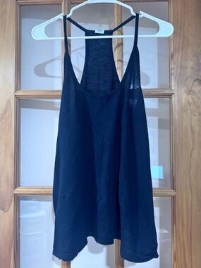 PINK Victoria's Secret Black Racerback Tank